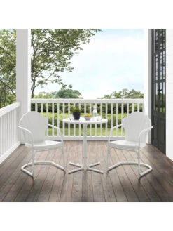Crosley Tulip 3-piece Outdoor Bistro Set -Garden Supplies Shop 8611591 wt 38v