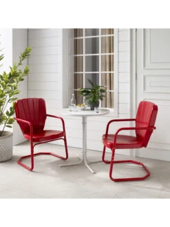 Crosley Ridgeland 3-piece Outdoor Bistro Set -Garden Supplies Shop 8611594 rd 17v