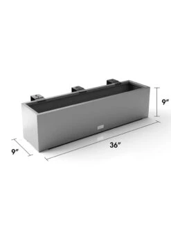 Veradek Metallic Series Railing Planters -Garden Supplies Shop 8611610 19v