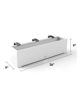 Veradek Metallic Series Railing Planters -Garden Supplies Shop 8611610 28v