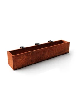 Veradek Metallic Series Corten Steel Railing Planters -Garden Supplies Shop 8611614 04v