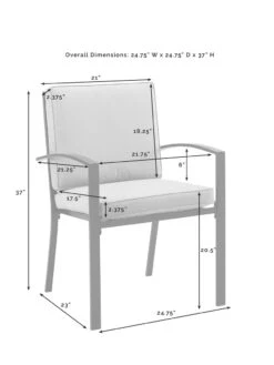 Crosley Kaplan Dining Set -Garden Supplies Shop 8611954 11v