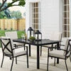 Crosley Kaplan Dining Set 1 Crosley Kaplan Dining Set -Garden Supplies Shop 8611954 14v kaplan 5pc outdoor dining set table and 4 chairs