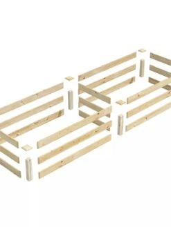 Pine Raised Garden Bed, 2' X 8' -Garden Supplies Shop 8612244 01V jpg