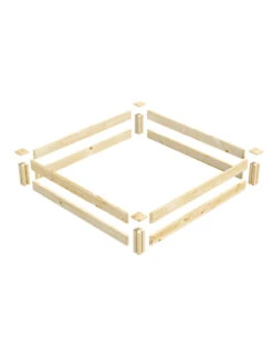 Pine Raised Garden Beds, 4'x4' -Garden Supplies Shop 8612249 01v