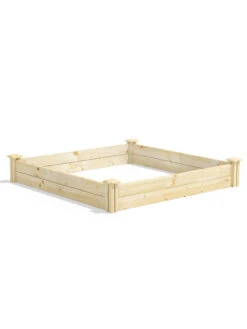 Pine Raised Garden Beds, 4'x4' -Garden Supplies Shop 8612249 03v