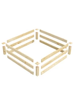 Pine Raised Garden Beds, 4'x4' -Garden Supplies Shop 8612250 01v