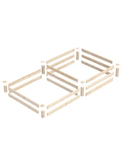 2-Tier Pine Raised Garden Bed, 4'x8' -Garden Supplies Shop 8612253 01v