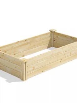 Pine Raised Garden Bed, 2'x4'x10.5" High -Garden Supplies Shop 8612256 03V jpg