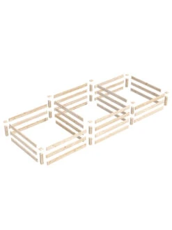 Tall 2-Tier Pine Raised Garden Bed, 4'x12' -Garden Supplies Shop 8612258 01v