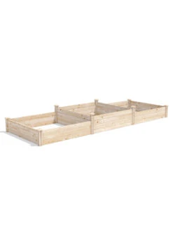 Tall 2-Tier Pine Raised Garden Bed, 4'x12' -Garden Supplies Shop 8612258 03v