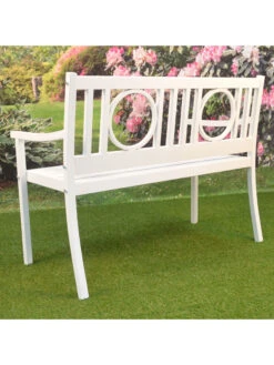 Gramercy Outdoor Metal Bench -Garden Supplies Shop 8612281 04v