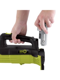 Sun Joe® 24V ION+ 2.0-Ah Cordless Compact Turbine Jet Blower, 100-MPH 350-CFM -Garden Supplies Shop 8612516 10v