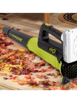 Sun Joe® 24V ION+ 2.0-Ah Cordless Compact Turbine Jet Blower, 100-MPH 350-CFM -Garden Supplies Shop 8612516 11v
