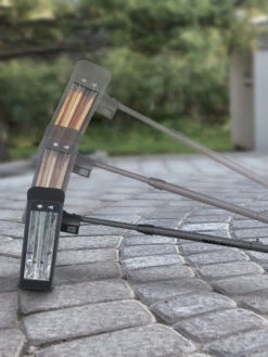 Sun Joe® 1500W Elec. Infrared OD Patio Heater, Adjust Ht. Range, W/Wall Bracket & Cover -Garden Supplies Shop 8612532 08v