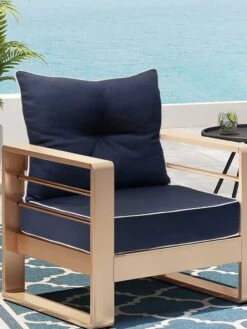 Outdoor Decor™ Seat Cushion, 24" X 24" -Garden Supplies Shop 8612760 04v nv outdoor decor seat cushion 20x20 navy