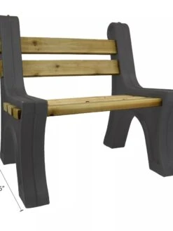 Custom Length Lightweight Indoor Or Outdoor Bench Ends -Garden Supplies Shop 8612857GY 07V tif