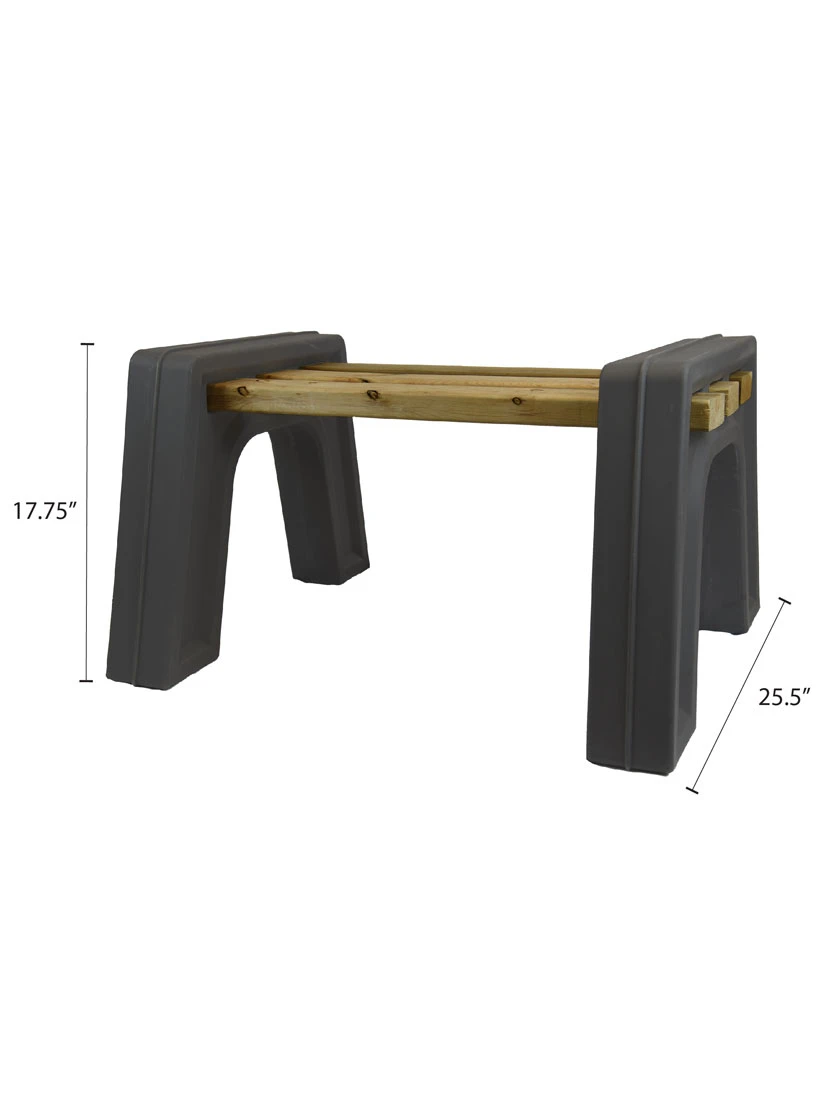 Custom Length Lightweight Indoor Or Outdoor Backless Bench Ends 11 Custom Length Lightweight Indoor Or Outdoor Backless Bench Ends - Image 9