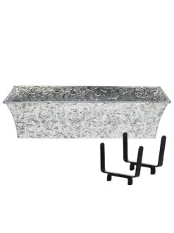 Achla Designs Handrail Flowerbox Bracket Kit For Rail -Garden Supplies Shop 8612883 01v achla designs handrail flowerbox bracket kit for 2x4 inch rail