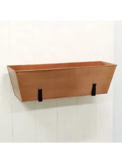 Achla Designs Plain Copper Plated Flower Box, Large 8 Achla Designs Plain Copper Plated Flower Box, Large -Garden Supplies Shop 8612915 04v