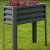 Metal Double Height Raised Garden Bed -Garden Supplies Shop 8613688 05V metal elevated raised garden bed 3 4