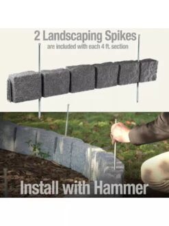 Beuta™ 6-Block Edging Section, 4 Pack -Garden Supplies Shop 8614155 03V 3 4