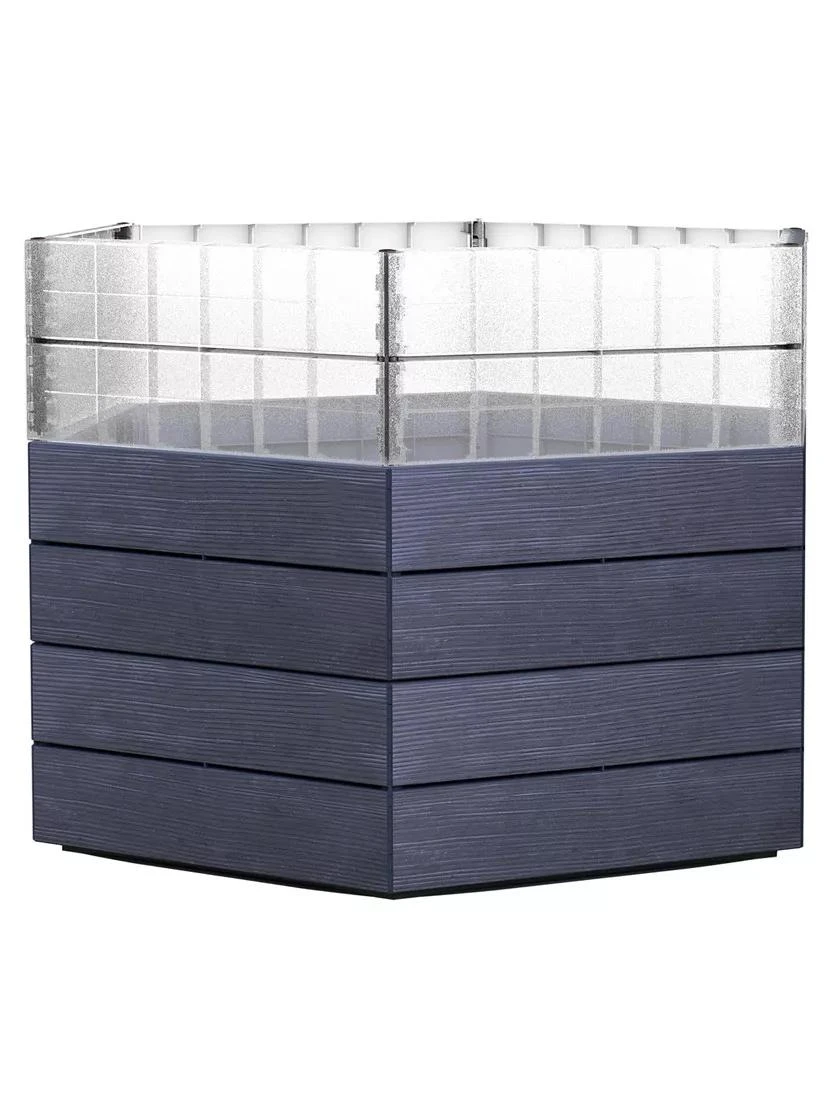 Modular Hexagon Raised Bed Kit With Translucent Panels, 21.5" 3 Modular Hexagon Raised Bed Kit With Translucent Panels, 21.5"