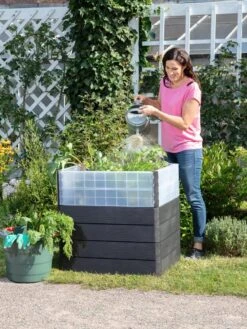 Modular Rectangular Raised Bed Kit With Translucent Panels -Garden Supplies Shop 8614249 01V