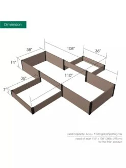 Terraced Cross Garden Bed -Garden Supplies Shop 8614259 03V 3 4