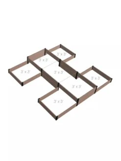 Terraced H-Shape Garden Bed -Garden Supplies Shop 8614260 02V 3 4