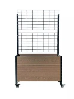 Mobile Deep Trough Planter With Trellis -Garden Supplies Shop 8614265 02V