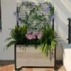 Mobile Deep Trough Planter With Trellis -Garden Supplies Shop 8614265 05V mobile deep trough planter with trellis