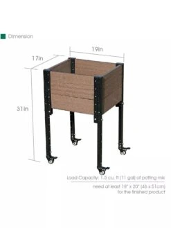 Mobile Elevated Corner Planter 11 Mobile Elevated Corner Planter -Garden Supplies Shop 8614267 03V 3 4