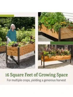 Self-Watering Elevated Planter Box, 2' X 8' 19 Self-Watering Elevated Planter Box, 2' X 8' -Garden Supplies Shop b00eow8fhu raisedbed feature 2