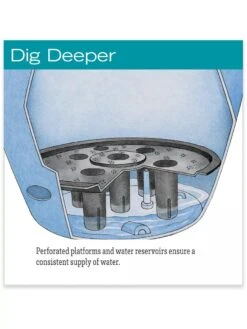 Viva Round Self-Watering Rolling Planter, 14" Diameter -Garden Supplies Shop hiw 39 326 jpg